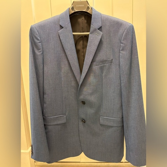 Express Men’s Blue Slim Sports Jacket Size 40R/40R Blazer - Picture 1 of 5